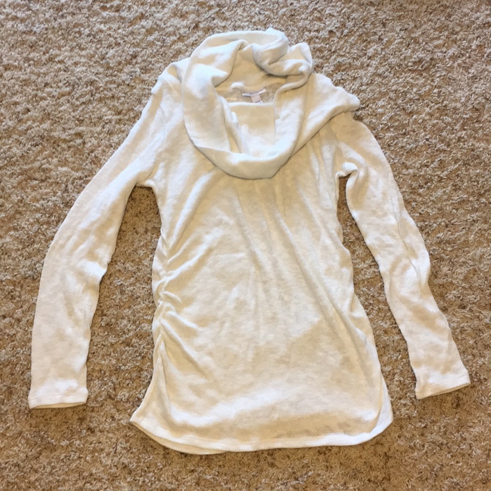 Maternity cowl neck sweater